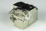 Shiny, Cubic Pyrite Crystal Cluster - Peru #195711-1